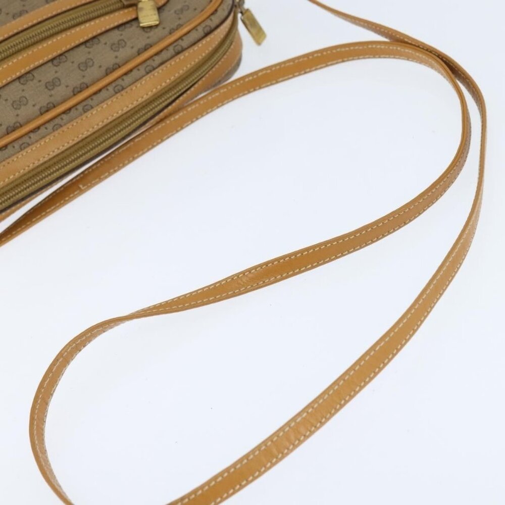 Authentic GUCCI Micro GG Supreme Shoulder Bag PVC Beige Gold 007 39 0014 - Picture 14 of 16